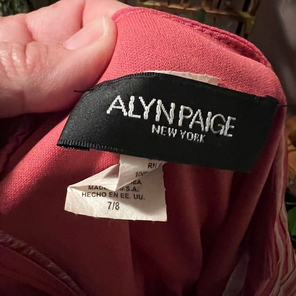 Alyn Paige New York Halter Dress Women's Sz 7/8 Sheer & Sexy Summer - Picture 4 of 4